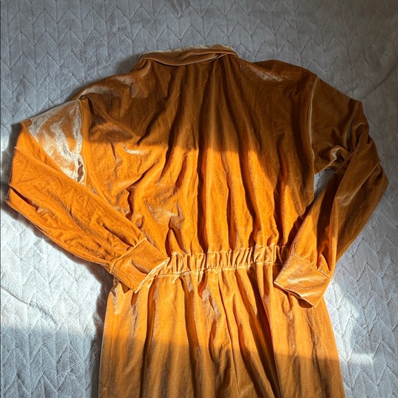 Fabletics Velvet Jumpsuit in Warm Gold - Picture 7 of 8